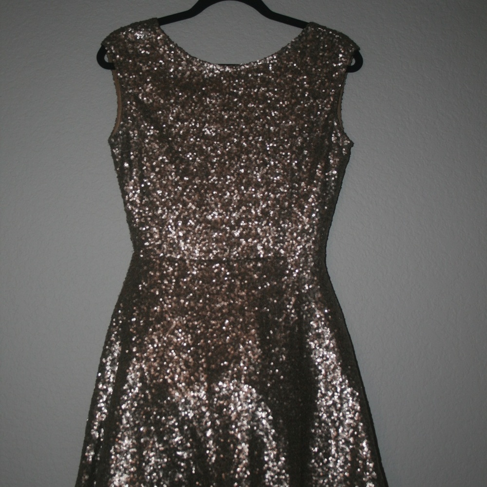 TOBI Gold Sequin Dress SIZE M